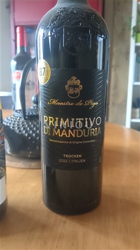 Vine Rouge sec Maestro di Vino 2022 Italien Apulien Primitivo di Manduria DOC