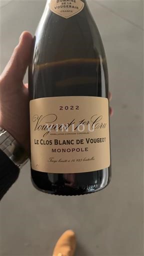 Burgundija Vougeot Premier Cru Domaine La Vougeraie Le Clos Blanc de Vougeot Monopole 2022