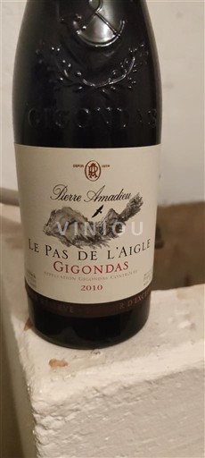 Rhône-dalen Gigondas Pierre Amadieu Le Pas de l'Aigle 2010