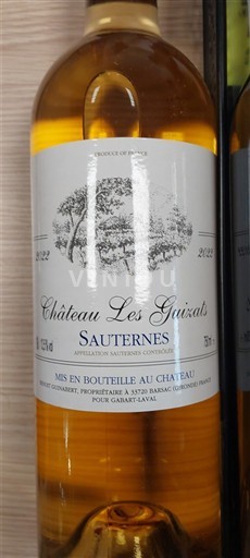 Bordeaux Sauternes Château Les Guizats 2020