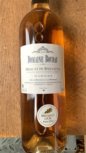 Roussillon Muscat de Rivesaltes Domaine Boudau 2009