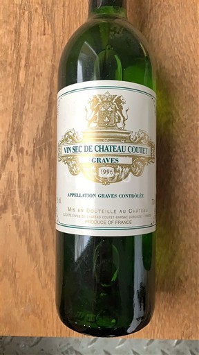 Bordeaux Graves Château Coutet Vin Sec 1996