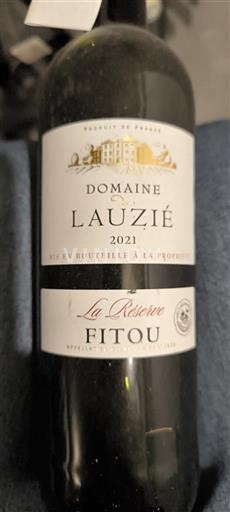 Langvedok Fitou Domaine Lauzié La Réserve 2021