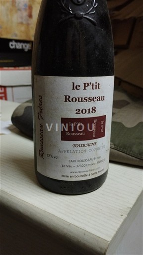 Loiren laakso Touraine Rousseau Frères le P'tit Rousseau 2018