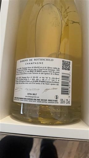 Champanhe Barons de Rothschild Blanc de Blancs Não Sazonado