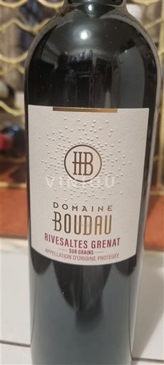 Roussillon Rivesaltes Domaine Boudau Rivesaltes Grenat Senza annata