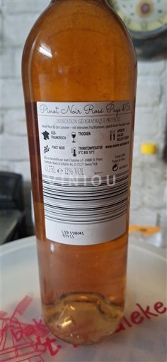 Languedoc-Roussillon Pays d'Oc Pinot Noir Rosé 2018