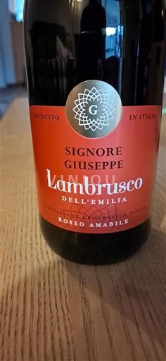 Emilie-Romagne Emilia Signore Giuseppe Lambrusco Rosso Amabile Non Millésimé