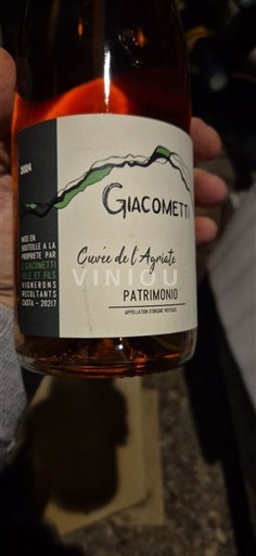 Corsica Patrimonio Domaine Giacometti de l’Agriate 2024