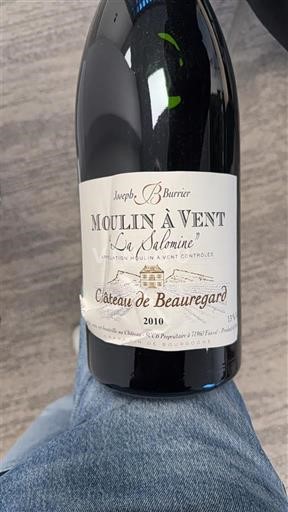 Beaujolais Moulin-à-vent Château Beauregard La Salomine 2010