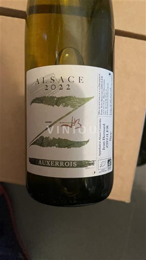 Alsace Auxerrois Jean-Bernard Ziegler 2022