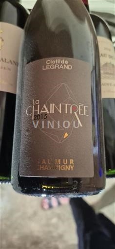 Loiren laakso Saumur-champigny Clotilde Legrand La Chaintrée 2015