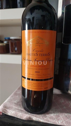 Bordeaux Listrac-Médoc Château Fonreaud Duprat Hautes Terres 2014