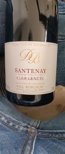 Burgundsko Santenay P. & L. Borgiot Clos Genets 2021