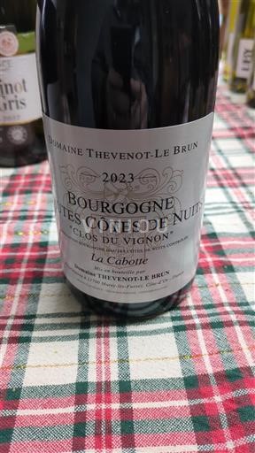 Borgogna Non specificato Domaine Thevenot-Le Brun La Cabotte - Clos du Vignon 2023