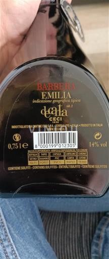 Emilie-Romagne Emilia Cantine Ceci Otello Nerodilambrusco 'dalla Ceci' Non Millésimé
