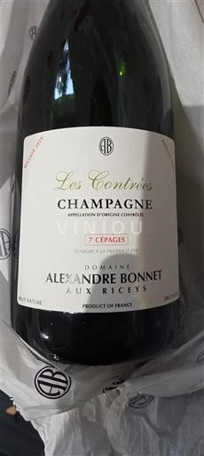Champagne Domaine Alexandre Bonnet Les Contrées 7 Cépages 2019