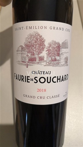 Burdeos Saint-Émilion Gran Cru Grand Cru Classé Château Faurie de Souchard 2018