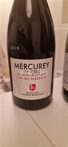 Burgundsko Mercurey Premier Cru Domaine Levert-Barault Clos des Barraults 2019