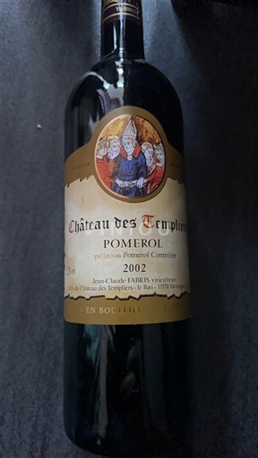Bordeaux Pomerol Château S Templiers 2002