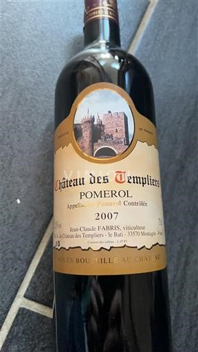 Bordeaux Pomerol Château S Templiers 2007