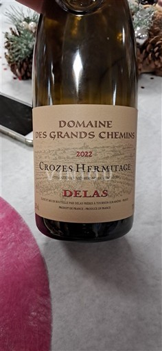 Thung lũng Rhône Crozes-hermitage Domaine S Grands Chemins 2022
