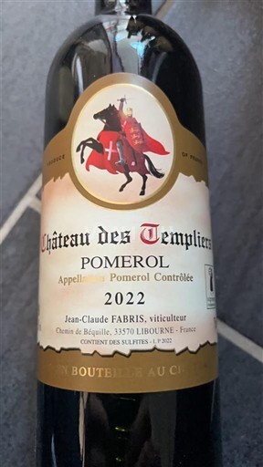 Bordeaux Pomerol Château S Templiers 2022