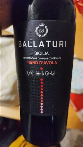 Sicile Sicilia Ballaturi Nero d'Avola Non Millésimé