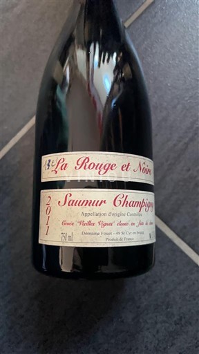 Loiren laakso Saumur-champigny La Rouge et Noir Vieilles Vignes élevé en fûts de chêne 2011