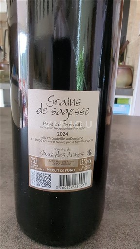 Languedoc No especificado Mas des Armes Grains de sagesse 2024