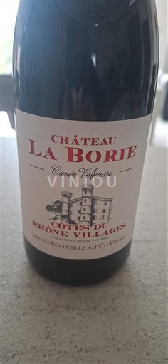 Rhônen laakso Côtes-du-rhône-villages Château La Borie Valière Ei vuosikertaa