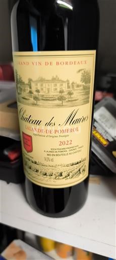 Bordeaux Lalande-de-Pomerol Château S Maures 2022