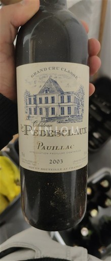Bordeaux Pauillac Grand Cru Classé Château Pédesclaux 2003