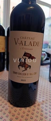 Bordeaux Saint-Émilion Grand Cru Grand Cru Château Valade L'Étendard 2022