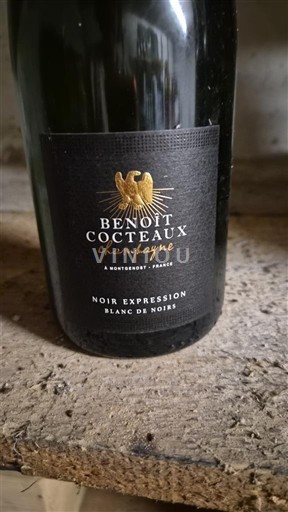 Champaña Champán Benoît Cocteaux Noir Expression Blanc de Noirs Sin añada