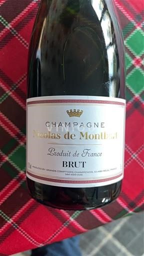 Champagne Nicolas de Montbart Niet-geïntegreerd