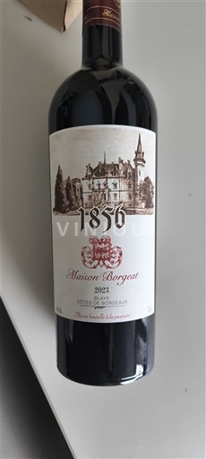 Bordeaux Côtes de Bordeaux Maison Borgeat 1856 2023