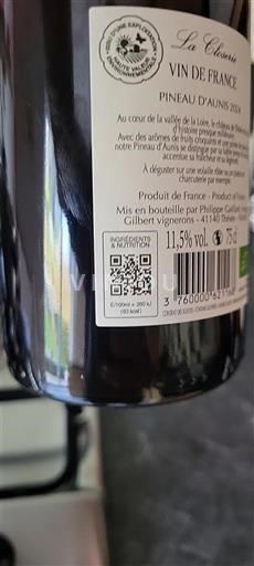 Valle del Loira No especificado La Closina Sin añada