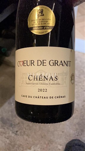 Beaujolais Chénas Château Cave du Château de Chénas Cœur de Granit 2022