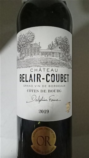 Bordeaux Côtes-de-bourg Château Belair-Coubet 2019