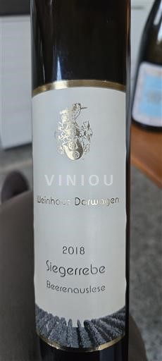Nahe No especificado Weinhaus Dorwagen Beerenauslese 2018