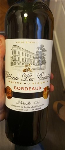 Bordeaux Château Les Causelles Réserve du Séquoia 2020