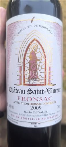 Burdeos Fronsac Château Saint-Vincent 2009