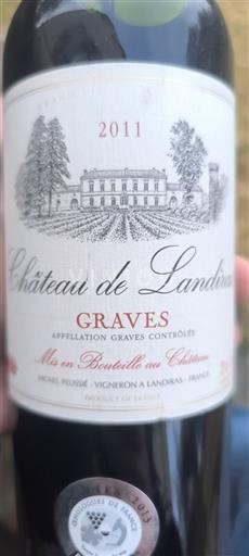 Bordeaux Graves Château Landiras 2011
