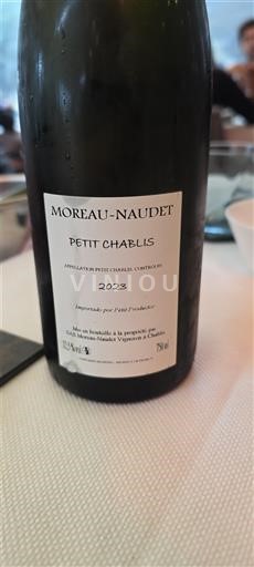 Burgundi Petit-chablis Moreau-Naudet 2023