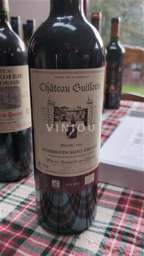 Bordeaux Puisseguin-saint-émilion Château Guillotin 2018
