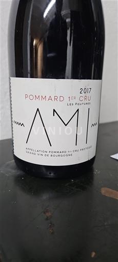 Vinos Rouge sec Les Poutures AMI 2017 Francia Borgoña Pommard AOC Premier Cru