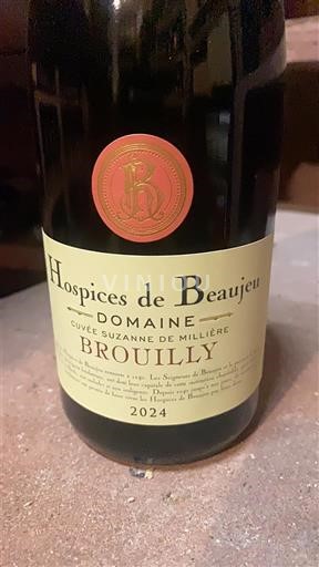 Beaujolais Brouilly Hospices de Beaujeu Suzanne de Millière 2024