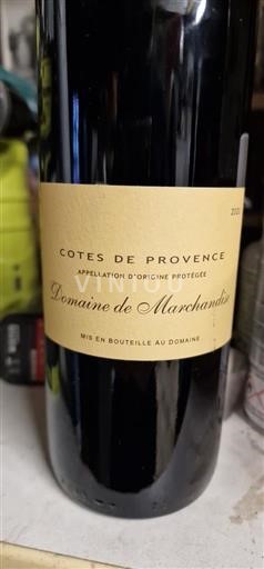 Wijnen Rouge sec Domaine Marchandise 2022 Frankrijk Provence Côtes de Provence AOC