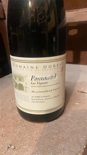 Burgundy Pommard Domaine Doreau Les Vignots 2011